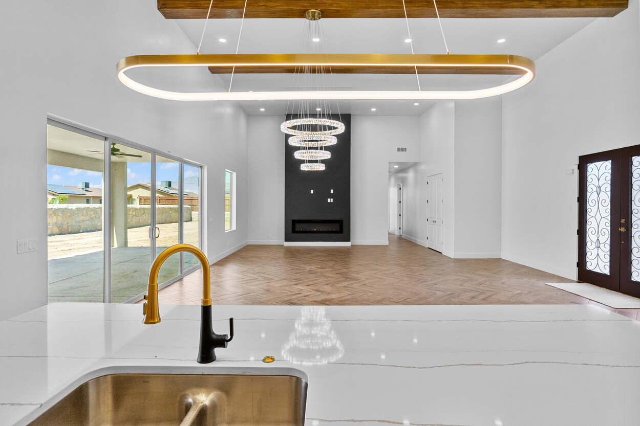 2812 Girl Scout kitchen with brass accents