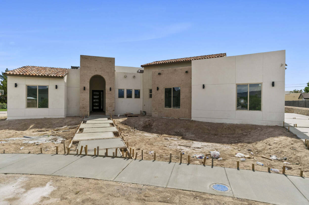 Montecito home under construction on a private lot